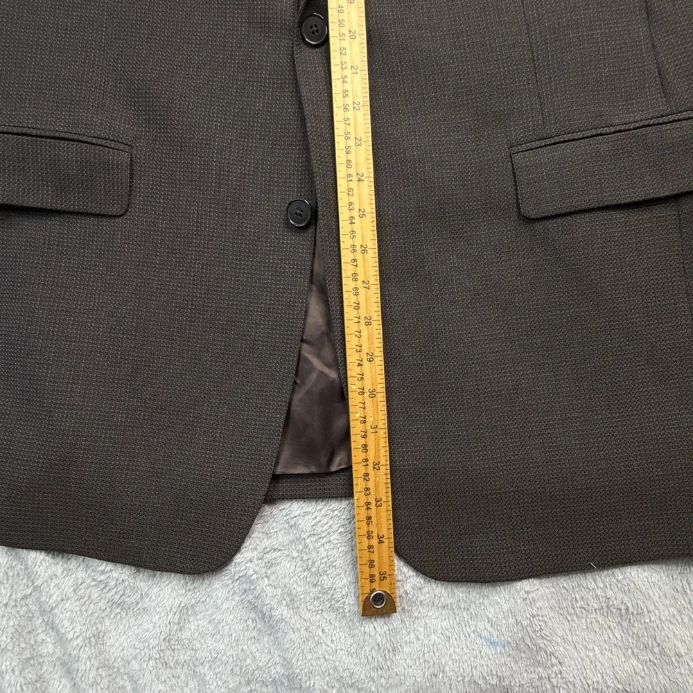 Murano Italy Brown Worsted Wool Blazer Sport Coat Mens 44 Dillard's B24 6428